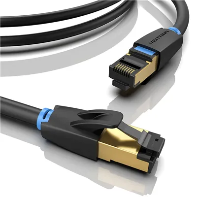 Cable de Red RJ45 SFTP Vention IKABH Cat.8/ 2m/ Negro