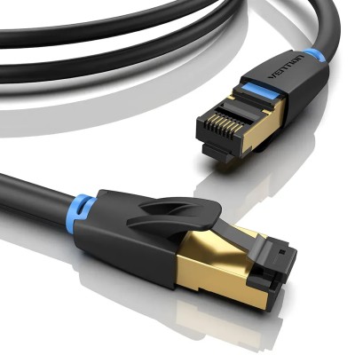 Cable de Red RJ45 SFTP Vention IKABJ Cat.8/ 5m/ Negro