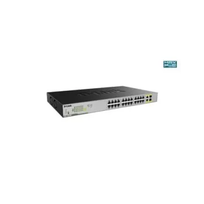 SWITCH NO GESTIONABLE D-Link DGS-1026MP 24P GIGA POE (370W) +