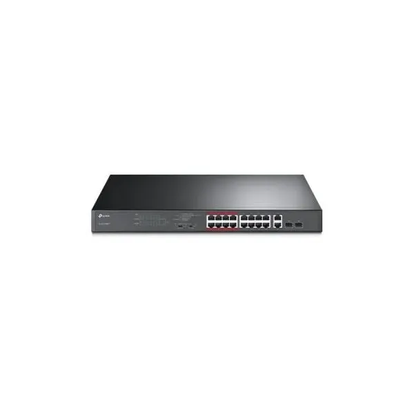 SWITCH NO GESTIONABLE TP-Link TL-SL1218MP 16P ETHERNET Y 2P COMBO POE 192W CARCASA METALICA 19 RACK