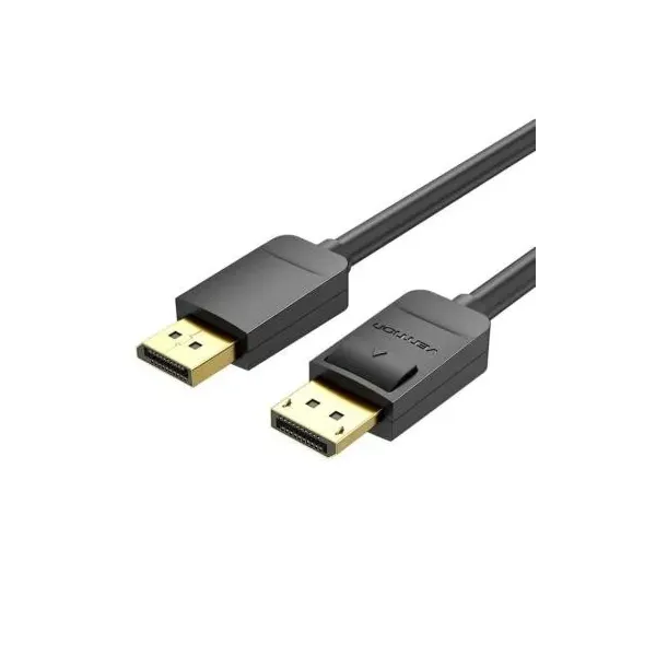 Cable Displayport 1.2 4K Vention HACBI/ Displayport Macho - Displayport Macho/ 3m/ Negro