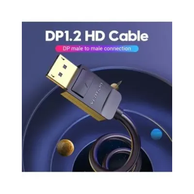 Cable Displayport 1.2 4K Vention HACBI/ Displayport Macho -