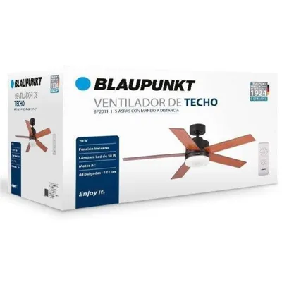 Ventilador de Techo Blaupunkt BP2011/ 70W/ 5 Aspas 122cm