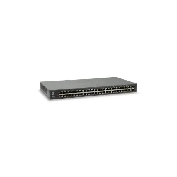 SWITCH LEVEL ONE 50-Port Fast Ethernet Switch, 2 x Gigabit SFP/RJ45 Combo