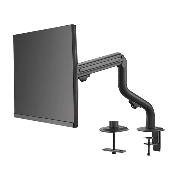 AISENS Soporte de Mesa ECO Contrapeso Giratorio e Inclinable para Monitor/TV 8Kg (3 Pivotes, 1 Brazo) de 17-32, Negro