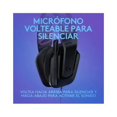 Auriculares Gaming con Micrófono Logitech G335/ Jack 3.5/ Negros