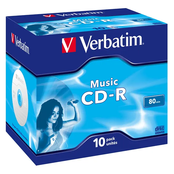 CD-R Verbatim Music 16X/ Caja-10uds