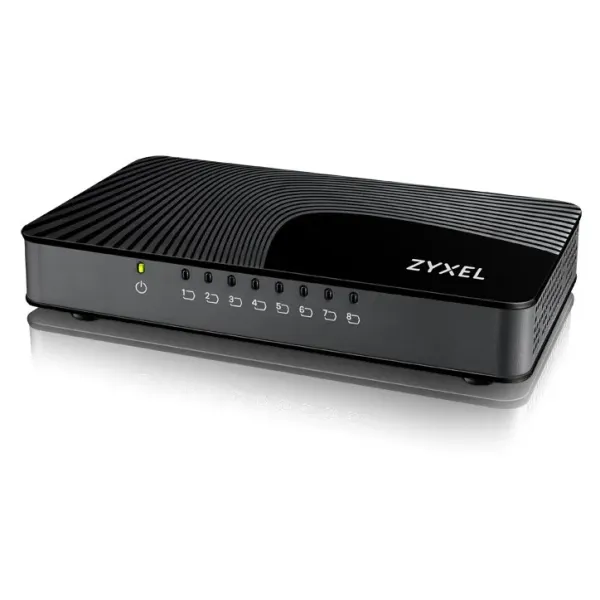 Zyxel GS-108S v2 No administrado Gigabit Ethernet (10/100/1000) Negro