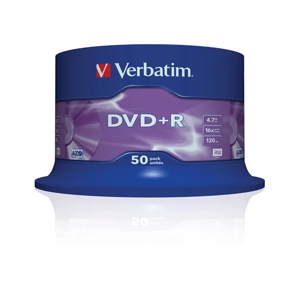 DVD+R Verbatim Advanced AZO 16X/ Tarrina-50uds