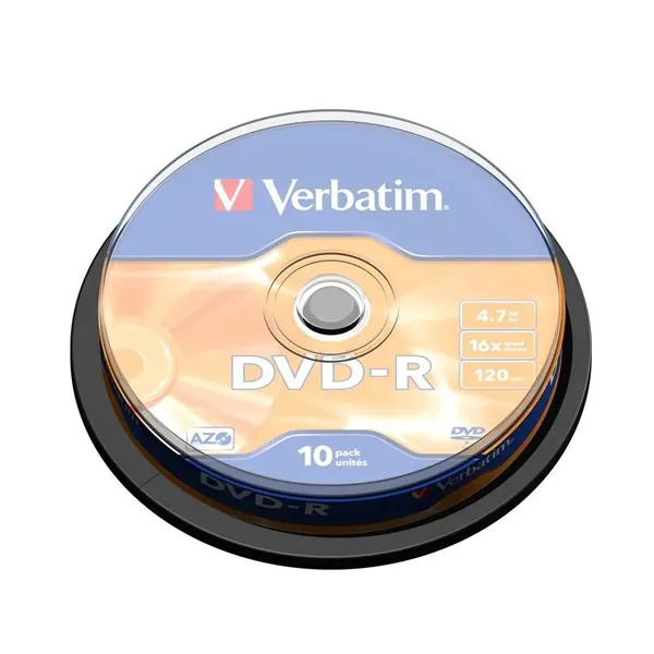 DVD-R Verbatim Advanced AZO 16X/ Tarrina-10uds