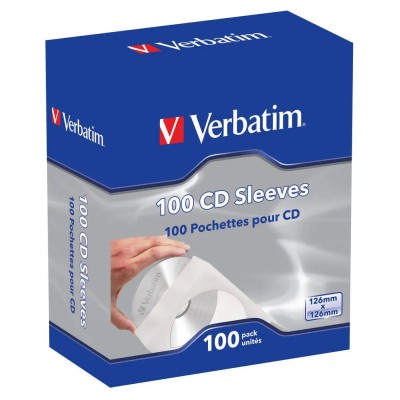 Fundas CD-R Verbatim Sleeves/ Caja-100uds