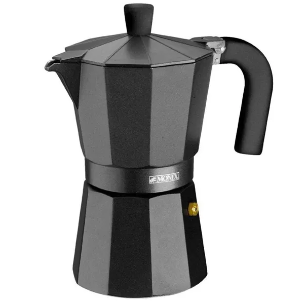 Cafetera Italiana Monix Noir M640006/ 6 Tazas/ Negra