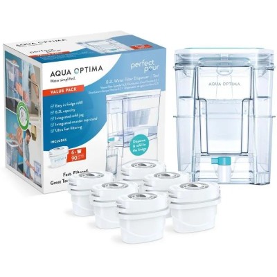 Depósito de Agua Filtrada Aqua Optima WD1001/ 8.2L/ Incluye 6