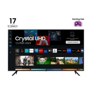 Televisor Samsung Crystal UHD TU50CU7025K 50'/ Ultra HD 4K/