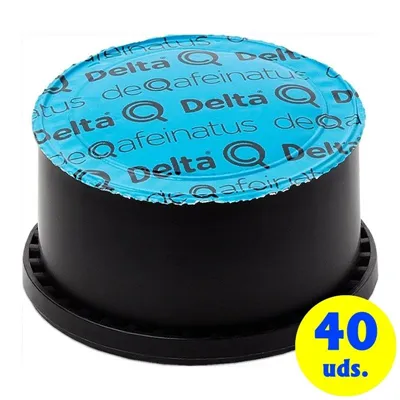 Cápsula Delta DeQafeinatus para cafeteras Delta/ Caja 40