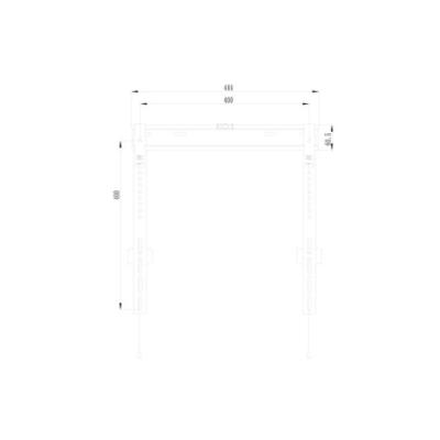 Soporte De Pared Fijo Equip 650363 Para Pantalla 32"- 55" Slim