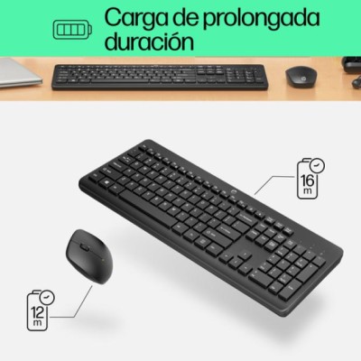 Teclado y Ratón Inalámbricos HP 230/ Negro