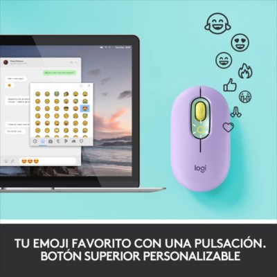 Mouse Logitech Pop Con Emoji Color Daydream Mint P/n:910-006547