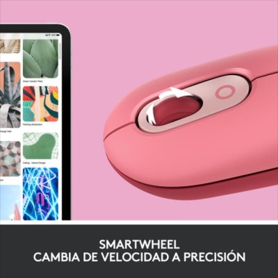 Mouse Logitech Pop Con Emoji Color Rosa Heartbreaker