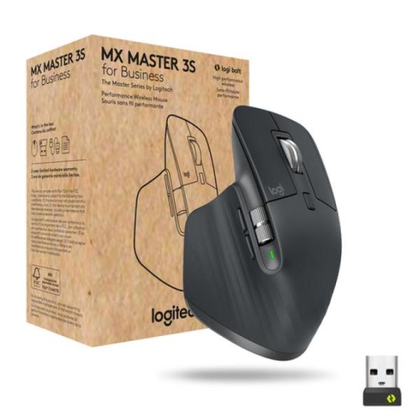 Mouse Logitech Wireless Y Bluetooth Mx Master 3s For Business Laser 2.4 Ghz Unifying Y Bluetooth Grafito P/n: 910-006582