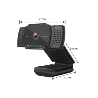 Webcam 2k Conceptronic Amdis 5mp Usb 3.6mm 30 Fps Angulo Vision