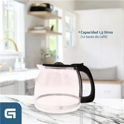 Cafetera de Goteo Grunkel Caf-B Aroma/ 12 Tazas/ Blanca