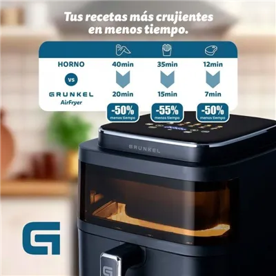 Freidora por Aire / Sin Aceite Grunkel Black Light Fryer/