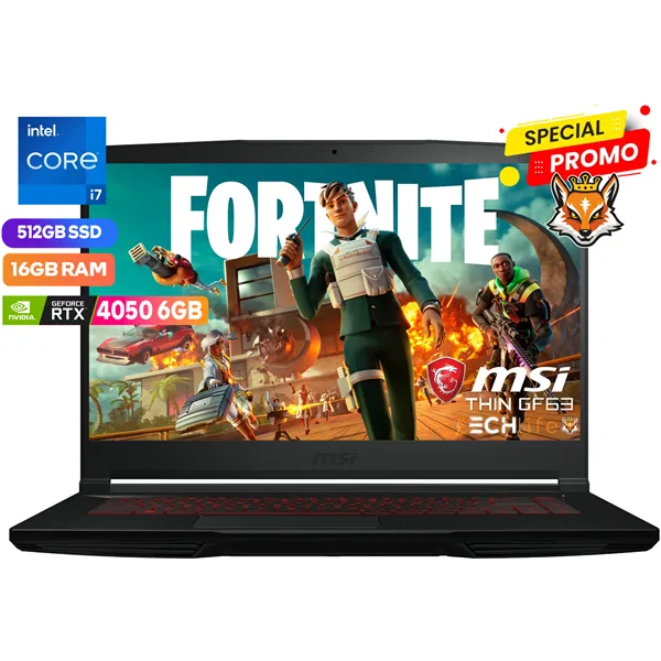 MSI Thin GF63 12VE-010XES Intel Core i7-12650H 16GB 512GB SSD RTX4050 15.6" FreeDOS