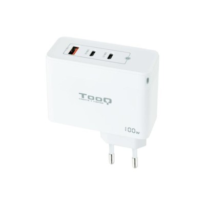 Cargador De Pared Tooq Tqwc-ganqc2pd65wt 2usb-c Pd + Usb-a Qc