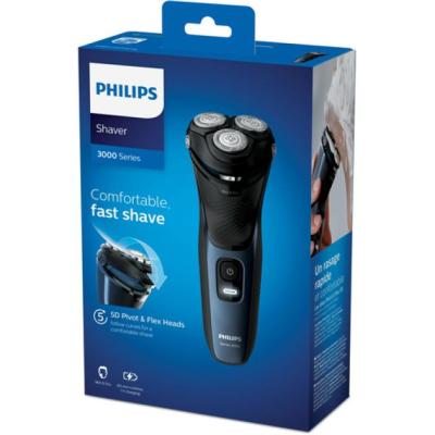 Afeitadora Philips S3134/51 Serie 3000 3 Cabezales Pivotantes