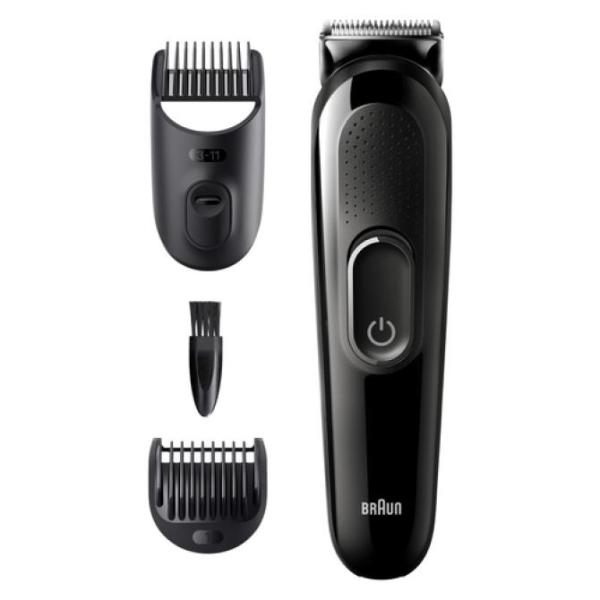 Recortadora De Barba Braun Sk2300 Color Negro Ajustes 0.5 - 11mm 50min Bateria 3 Accesorios