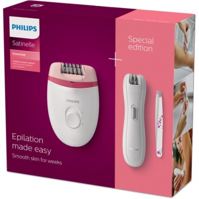 Depiladora Philips Satinelle Essential BRP506/ con Cable/