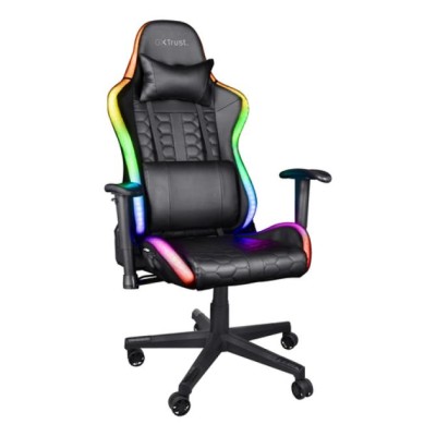 Silla Gamer Trust Gxt 716 Rizza Rgb Led Gaming Giratoria 360