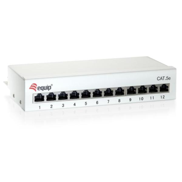 Patch Panel De Sobremesa Cat 6 Apantallado 12 Puertos Color Blanco