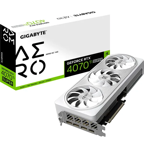 Gigabyte GeForce RTX 4070 Ti SUPER AERO OC White 16GB GDDR6X