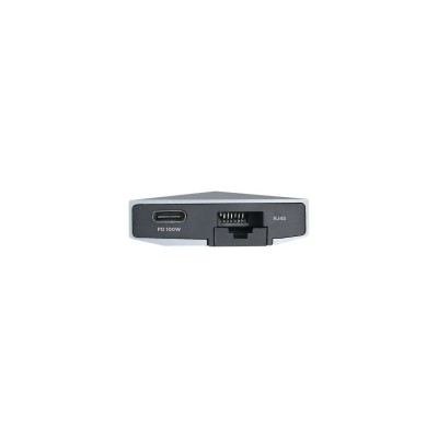 Docking USB Tipo-C Aisens ASUC-8P004-GR/ 1xHDMI/ 3xUSB/ 1xRJ45/