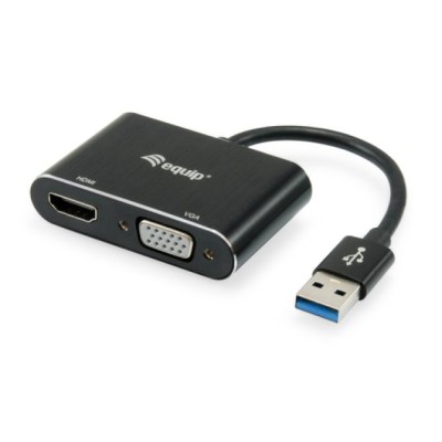 Adaptador Usb 3.0 A Hdmi / Vga Equip 1920 X 1080 60hz