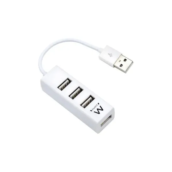 Ewent ew1122 mini-hub USB 4 puertos blanco