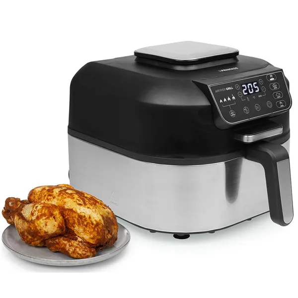 Princess Airfryer Grill Freidora de Aire con parrilla sin aceite 5.6L Prog. +Libro de recetas