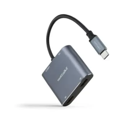 Conversor Nanocable 10.16.4305/ USB Tipo-C Macho / 2x HDMI