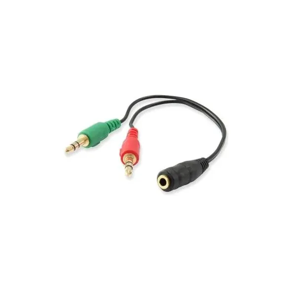 Ewent cable audio jack 3,5/h-2 jack 3,5/m - 0,15mt