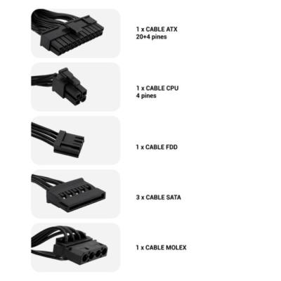 CoolBox 500GR-S Fuente Alimentación SFX ATX 500W 20+4pin