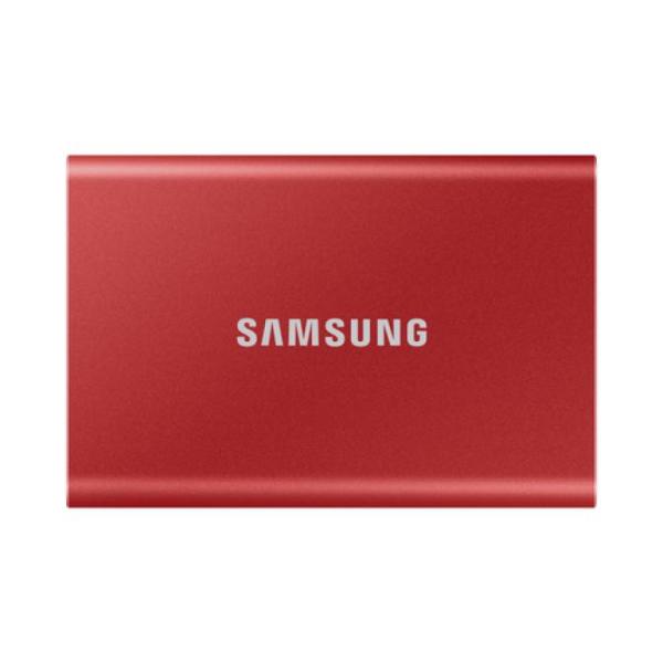 Disco Externo SSD Samsung Portable T7 1TB/ USB 3.2/ Rojo