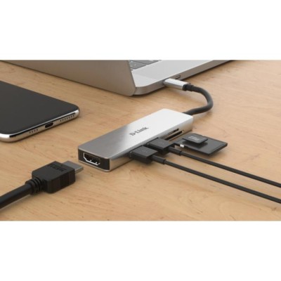 Docking Usb-c D-link Dub-m530 A 1xhdmi 4k 2xusb-a 3.0 1xlector