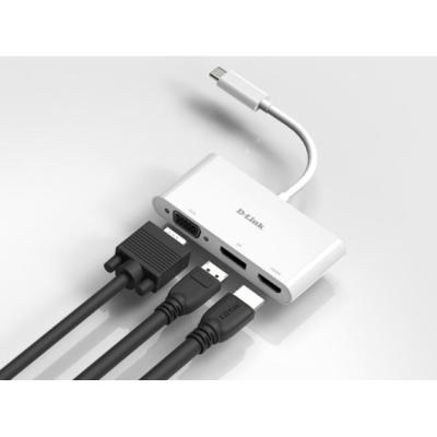 Adaptador Usb-c D-link Dub-v310 A 1xhdmi 4k 1xdisplayport 4k