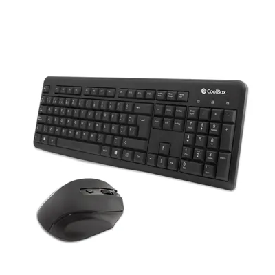 CoolBox KTR-02W KIT Teclado y Ratón inalámbrico ergonómico