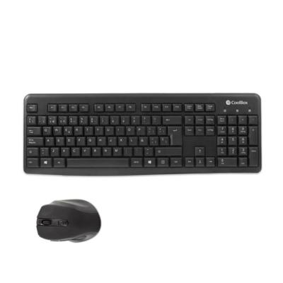 CoolBox KTR-02W KIT Teclado y Ratón inalámbrico ergonómico