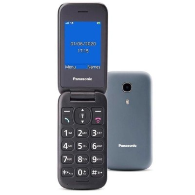 Panasonic KX-TU400EXG Teléfono Móvil para Personas Mayores/ Gris