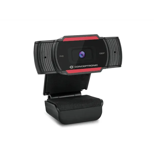 Webcam Fhd Conceptronic Amdis04 1080p Usb Foco Fijo 3.6mm 30 Fps Angulo Vision 65º Microfono Integrado