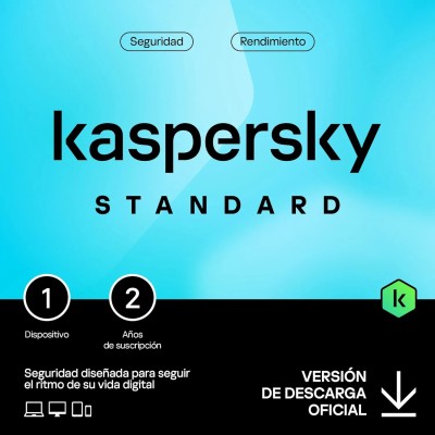 Kaspersky Standard Antivirus 2024 | 1 Dispositivos | 2 años |